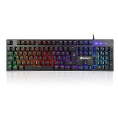GameBooster G76K ''Attack'' Rainbow Aydınlatmalı Semi-Mechanical Oyun Klavyesi