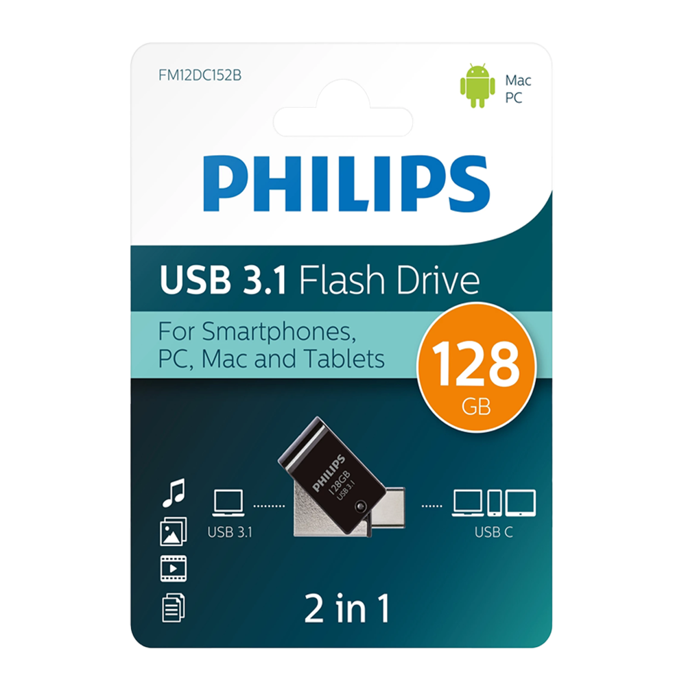 PHILIPS 128GB USB3.1 TYPE-C 100/150 MB/S FM12DC152B/00
