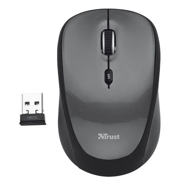 Trust 18519 Yvi Kablosuz Mouse Gri