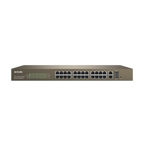 TENDA TEF1226P 24 PORT 10/100 24 PORT POE WEB YÖNETİLEBİLİR SWITCH 2GE+2SFP (440W)