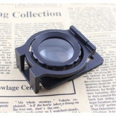 Tekstilciler için Kumaş Kontrolü Büyüteç,Katlanan, Metal 15x Büyütme