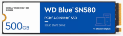 500GB WD BLUE M.2 NVMe SN580 GEN4 WDS500G3B0E 4000/3600MB/s SSD