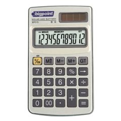 Bigpoint Hesap Makinesi Cep Tipi 12 Hane