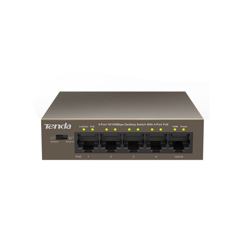TENDA TEF1105P 5PORT 10/100 4 PORT POE 63W SWITCH
