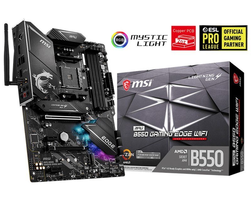 MSI Mpg B550 Gaming Edge Wifi AM4 Ryzen DDR4