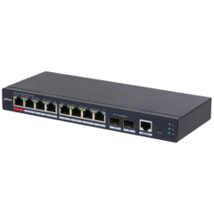 DAHUA S4210-8GT-110 8 PORT 8XGE-2XGE/SFP-1XGE YÖNETİLEBİLİR 110W POE SWİTCH