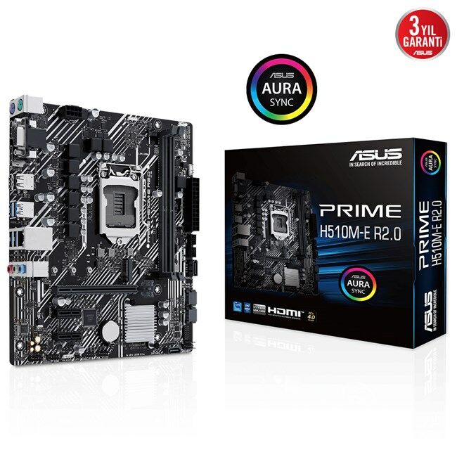 Asus Prime H510M-E R2.0 D4 1200P Vga Hdmi Dp