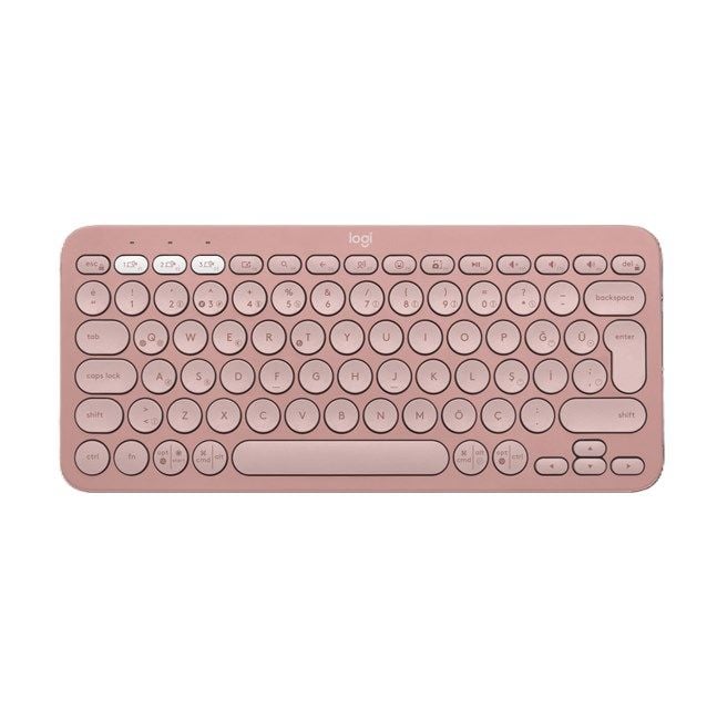 Logitech K380s Çakıl Tuşlu Bluetooth Klavye Pembe 920-011861
