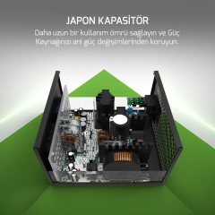 GamePower AXG-850 14CM 850W Gold 80+ ATX 3.0 PCI-E 5.0 Power Supply - 5 Yıl Garantili
