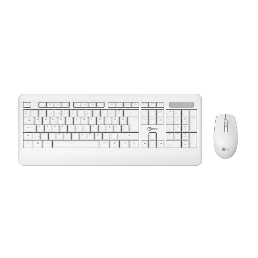LENOVO LECOO KW202 BEYAZ KABLOSUZ KLAVYE  MOUSE SET