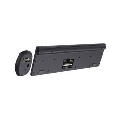 LENOVO LECOO KM2001 KLAVYE  MOUSE KABLOSUZ SET SİYAH