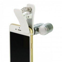Evrensel Led Işıklı Mini Cep Mikroskobu ( Tüm kameralı telefonlar için )