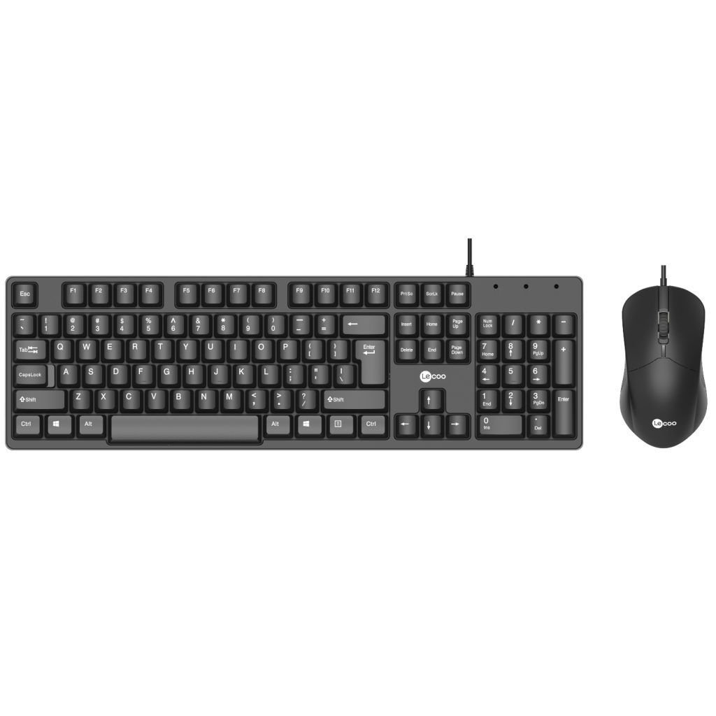 LENOVO LECOO CM101 SİYAH KABLOLU KLAVYE  MOUSE SET
