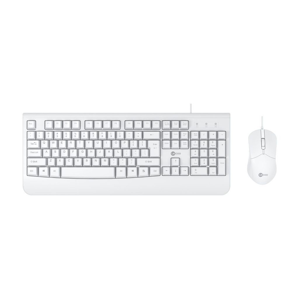LENOVO LECOO CM105 BEYAZ KABLOLU MOUSE  KLAVYE SET