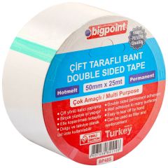 Bigpoint Çift Taraflı Bant 50 mm x 25 m 12'li Kutu