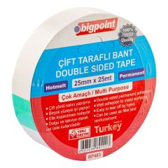 Bigpoint Çift Taraflı Bant 25 mm x 25 m 12'li Kutu