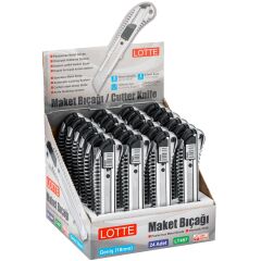 Lotte Maket Bıçağı Metal Geniş 24'lü Stand