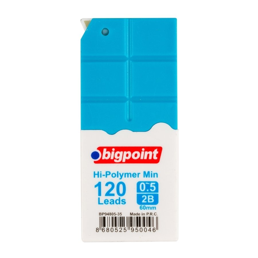 Bigpoint Kalem Ucu 0.5mm 2B 120'li Tüp Mavi 12'li Kutu