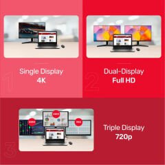 Unitek D1022B Laptop Docking Station - USB-C 11-in-1 Evrensel Hub (MST & iOS Uyumlu)