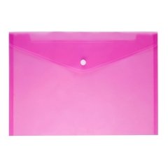 Lotte Çıtçıtlı Dosya A4 Pembe 24'lü Poşet