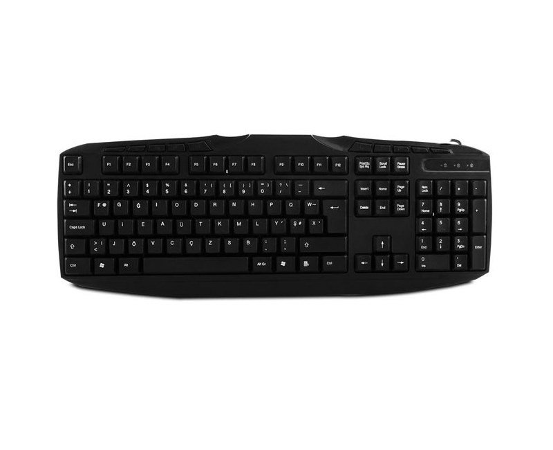 Everest KB-250F Siyah USB F Multimedia Klavye