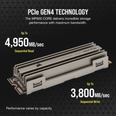 4TB CORSAIR CSSD-F4000GBMP600COR MP600 4,950MB/s/