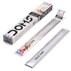 Doms Zoom 30cm Plastik Geniş Cetvel 10'lu Kutu