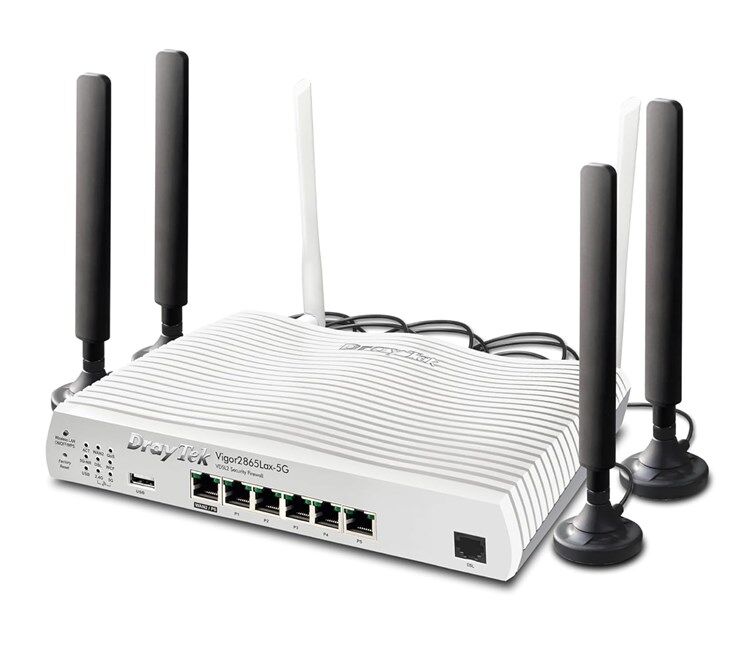 Draytek Vigor2865Lax-5G Dual SIM LTE VPN Router