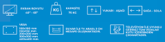 PLUSAPARAT İH-4065 40''-65'' SABİT TV ASKI (TP-50