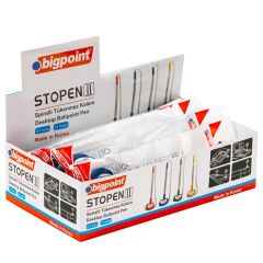 Bigpoint Spiralli Tükenmez Kalem Mavi Stopen II 12'li Kutu