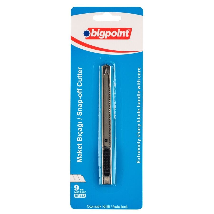 Bigpoint Maket Bıçağı Dar Metal Cep Tipi 24'lü Kutu