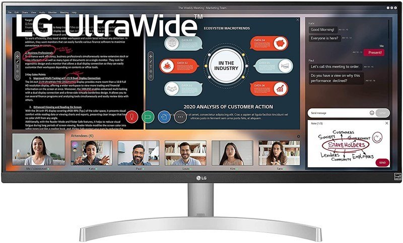 LG 29'' 29WN600-W 5ms 75Hz 2HDMI DP MM Fsync IPS