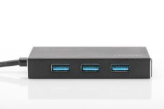 Digitus DA-70240-1 4 Port USB3.0 Çoklayıcı (5V/2A)