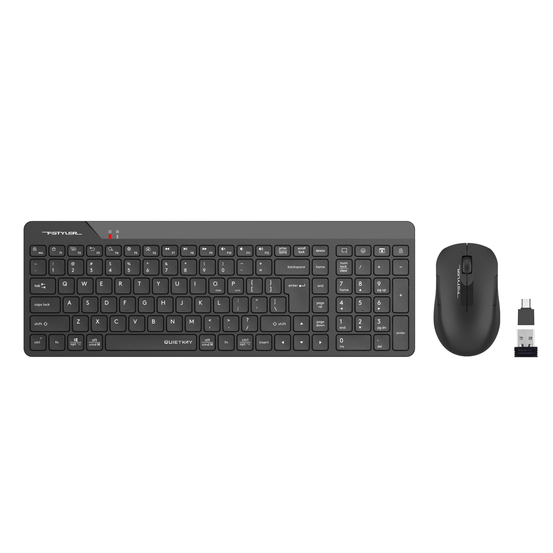 A4 TECH FG2300 Q 2.4 GHZ AİR2 SİYAH KLAVYE+MOUSE