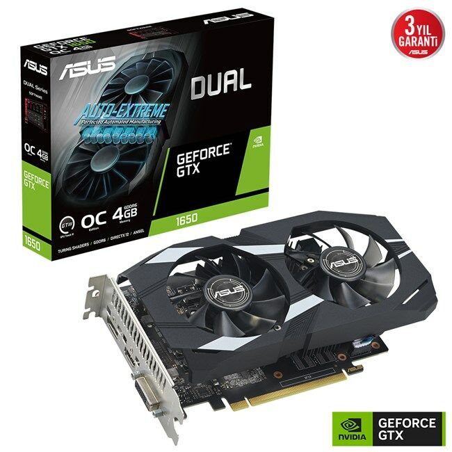 Asus GeForce GTX 1650 Dual OC P Evo 4GB GDDR6 128B
