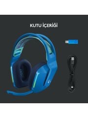 Logitech G733 Lightspeed Mavi RGB 7.1 Kablosuz Kulak Üstü Oyuncu Kulaklığı 981-000943