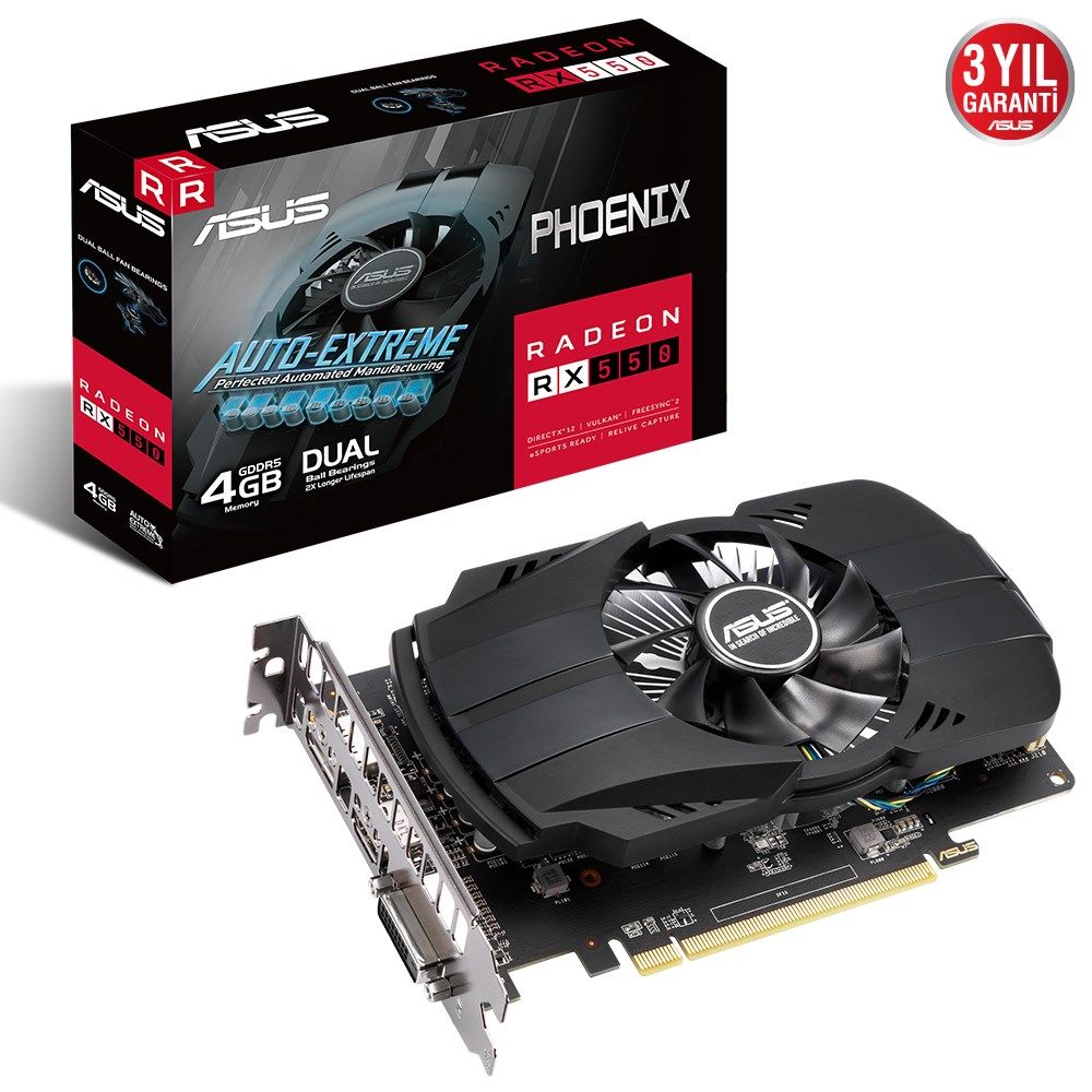 Asus RX550 4GB Phoenix Evo GDDR5 128Bit