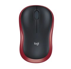 Logitech M185 Optik Kablosuz Mouse Siyah-Kırmızı 910-002237