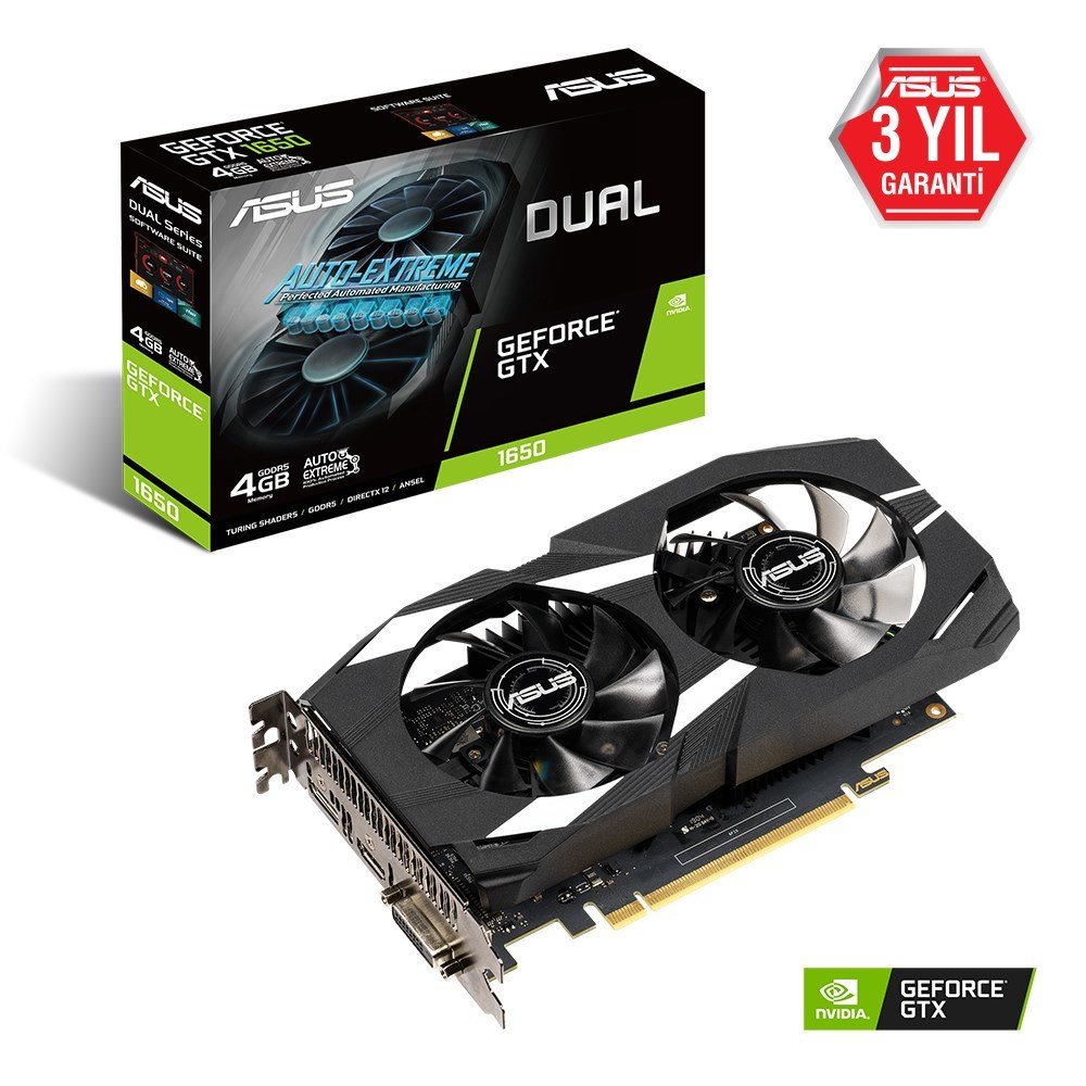 Asus GeForce GTX1650 4GB Dual GDDR5 Hdmi Dp