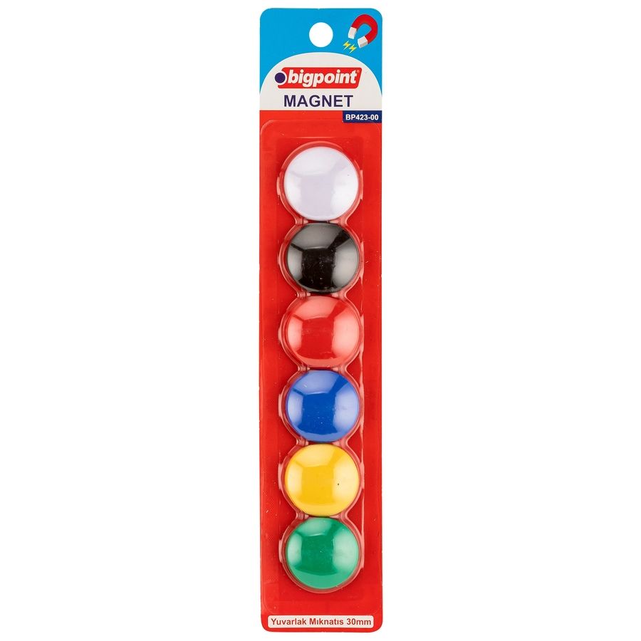 Bigpoint Magnet 30mm (Mıknatıs) 6'lı Blister 12'li Kutu