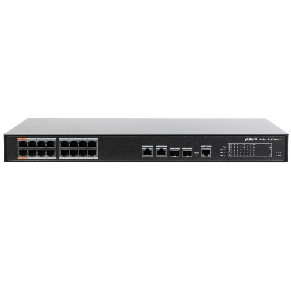 Dahua PFS4218-16ET-240 16 Port Yönetilebilir PoE