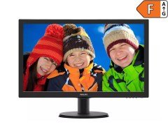 Philips 23.6'' 243V5QHABA/01 8ms Vga Dvi Hdmi Siyah