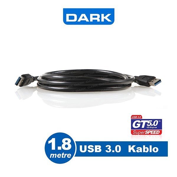 Dark DK-CB-USB3AL180 1.8m USB 3.0 Erkek-Erkek Data