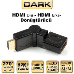 Dark DK-HD-AMXF270 HDMI 270° Derece Dönüştürücü