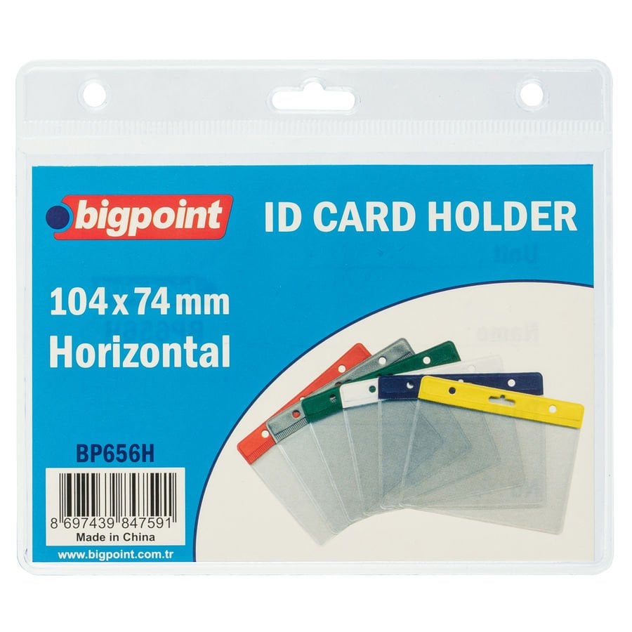 Bigpoint Kart Poşeti Yatay Şeffaf 105x74mm 10'lu Poşet