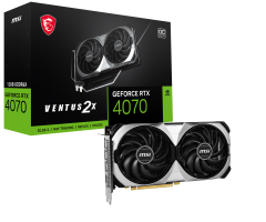 MSI GEFORCE RTX 4070 VENTUS 2X E 12G OC 12GB GDDR6X HDMI DP 192Bit