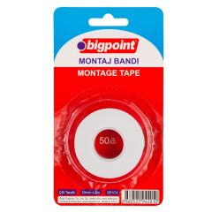 Bigpoint Montaj Bandı Çift Taraflı 19mm x 1.5mt (İç Mekan) 20'li Kutu