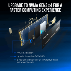 PNY CS2230 2TB 3300/2600 NVMe PCIe M.2 SSD (M280CS2230-2TB-RB)