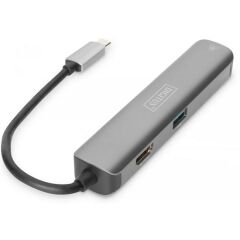 Digitus DA-70892 USB Type-C - HDMI/USB3.0/Rj45
