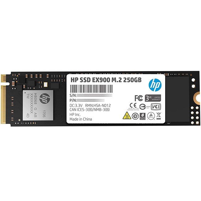 HP 250GB EX900 M.2 NVMe 2100/1100 2YY43AA